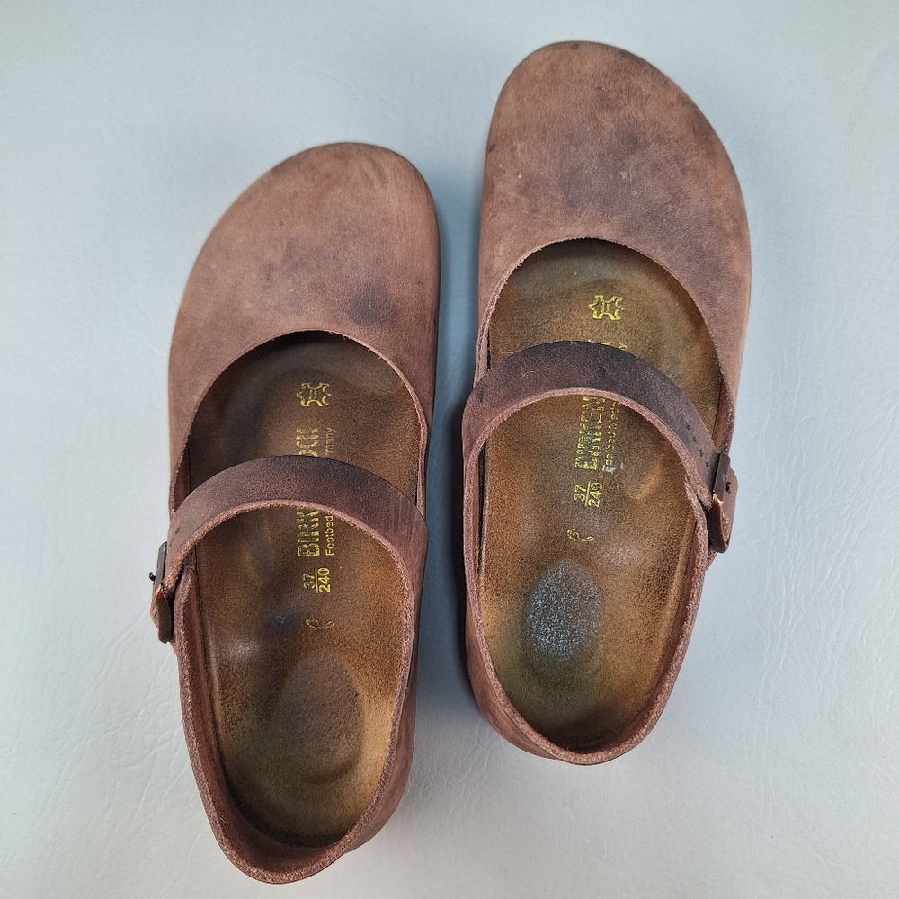 Birkenstock Size 37 Mantova Flats Regular Width Mary Jane Shoes Clogs Brown